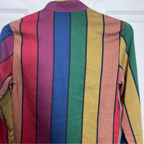 Striped BENETTON Shirt 90s Retro - Picture 4 of 11